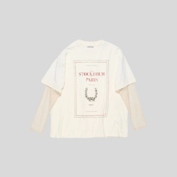 아크네스튜디오 레이어드 프린트 티셔츠 레플리카 미러급 SA급 S급 고퀄리티 하이엔드 최상급 의류 [여성]