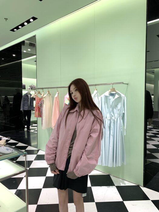 프라다 블루종 자켓 핑크 레플리카 미러급 SA급 S급 고퀄리티 하이엔드 최상급 의류 [여성] 3