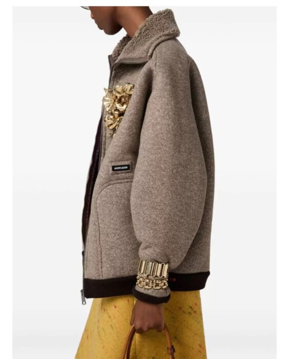 미우미우 코튼 플리스 집업 블루종 자켓 레플리카 미러급 SA급 S급 고퀄리티 하이엔드 최상급 의류 [여성] 21