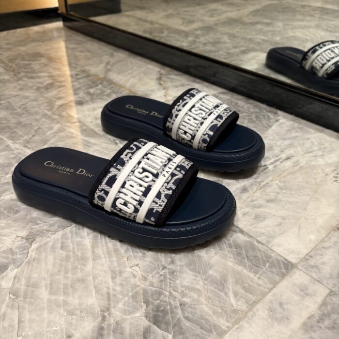 디올 디올리비에라 D 웨이 슬리퍼 샌들 네이비 오블리크 레플리카 미러급 SA급 S급 고퀄리티 최상급 하이엔드 신발 [여성] 5