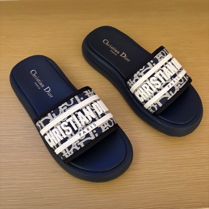 디올 디올리비에라 D 웨이 슬리퍼 샌들 네이비 오블리크 레플리카 미러급 SA급 S급 고퀄리티 최상급 하이엔드 신발 [여성] 6