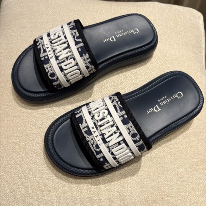 디올 디올리비에라 D 웨이 슬리퍼 샌들 네이비 오블리크 레플리카 미러급 SA급 S급 고퀄리티 최상급 하이엔드 신발 [여성] 7