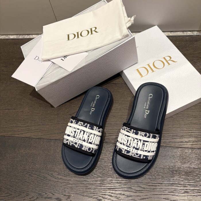디올 디올리비에라 D 웨이 슬리퍼 샌들 네이비 오블리크 레플리카 미러급 SA급 S급 고퀄리티 최상급 하이엔드 신발 [여성] 4