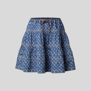 루이비통 모노그램 데님 티어드 스커트 레플리카 미러급 SA급 S급 고퀄리티 하이엔드 최상급 의류 [여성]