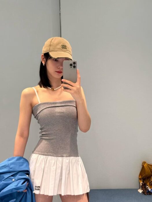 미우 미우 포플린 앤 저지 미니스커트 레플리카 미러급 SA급 S급 고퀄리티 하이엔드 최상급 의류 [여성] 8