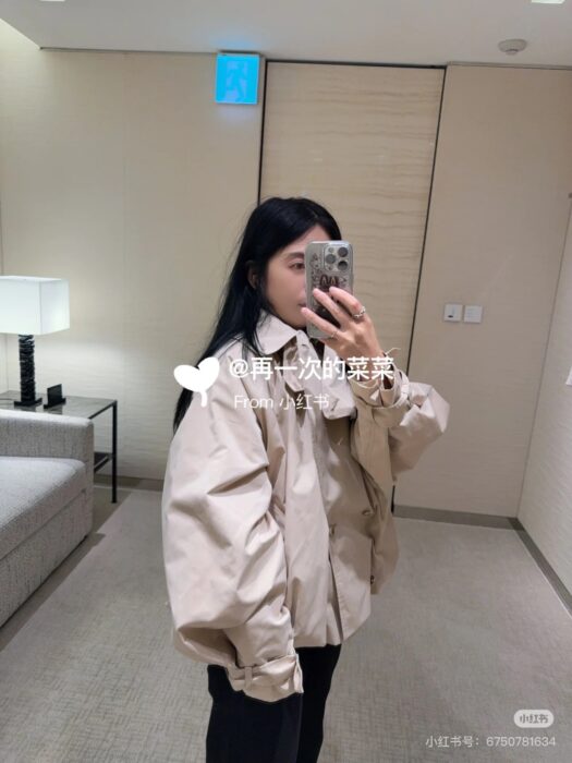 샤넬 뉴 카키 숏 더블브레스트 버드 트렌치 코트 레플리카 미러급 SA급 S급 고퀄리티 하이엔드 최상급 의류 [여성] 17