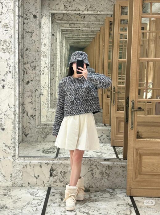 몽클레르 Dauphin 트위드 쇼트 다운 자켓 레플리카 미러급 SA급 S급 고퀄리티 하이엔드 최상급 의류 [여성] 5