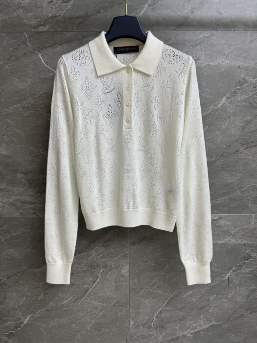 루이비통 마히나 롱 슬리브드 폴로 탑 레플리카 미러급 SA급 S급 고퀄리티 하이엔드 최상급 의류 [여성] 6