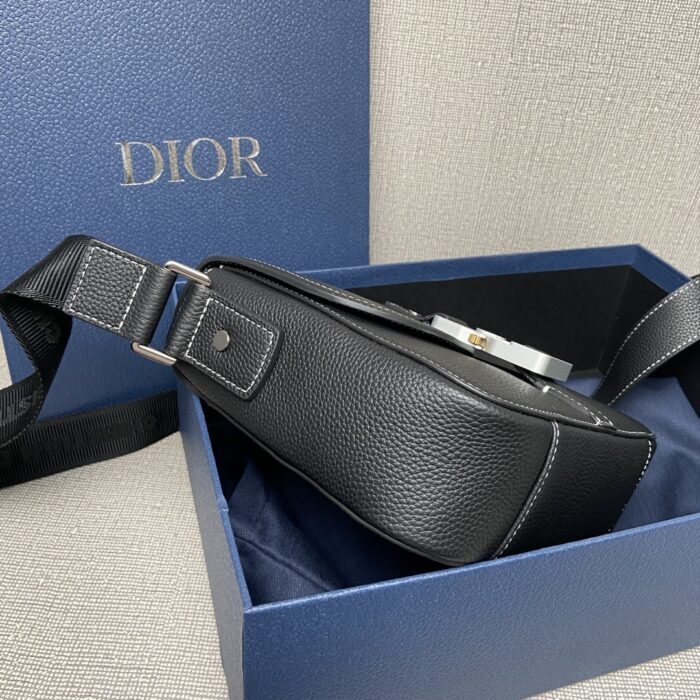 디올 새들 메신저백 그레인드 카프스킨 블랙 레플리카 미러급 SA급 S급 고퀄리티 최상급 하이엔드 크로스백 가방 [남성여성공용] 12