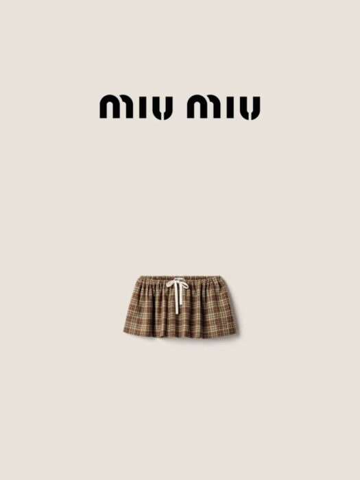 미우미우 플레이드 미니스커트 레플리카 미러급 SA급 S급 고퀄리티 하이엔드 최상급 의류 [여성] 11