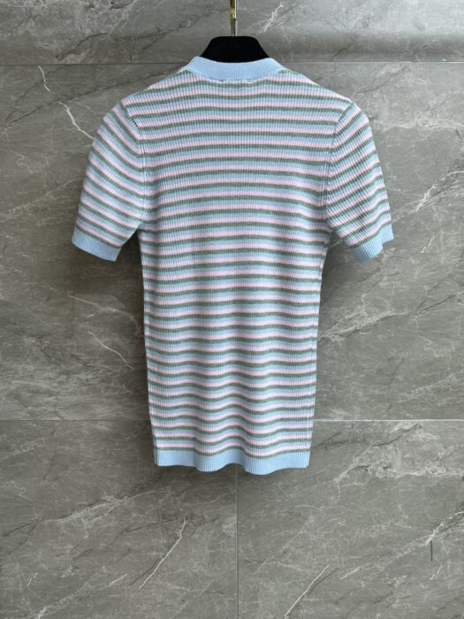 샤넬 만화 줄무늬 니트 반팔 레플리카 미러급 SA급 S급 고퀄리티 하이엔드 최상급 의류 [여성] 7