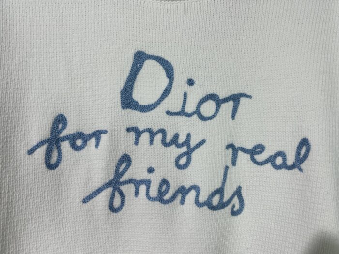 디올 DIOR AND HYLTON NEL 자수 니트 화이트 레플리카 미러급 SA급 S급 고퀄리티 하이엔드 최상급 의류 [남성여성공용] 12