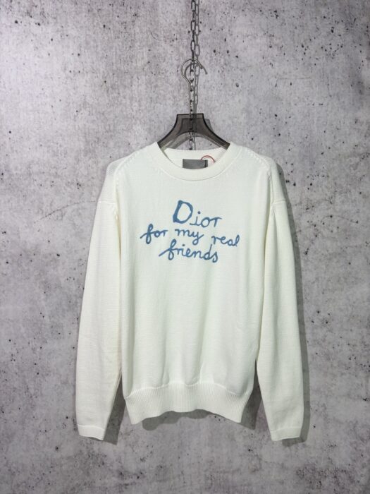 디올 DIOR AND HYLTON NEL 자수 니트 화이트 레플리카 미러급 SA급 S급 고퀄리티 하이엔드 최상급 의류 [남성여성공용] 3