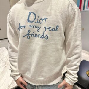 디올 DIOR AND HYLTON NEL 자수 니트 화이트 레플리카 미러급 SA급 S급 고퀄리티 하이엔드 최상급 의류 [남성여성공용]