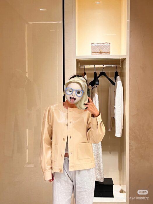 샤넬 베이지 가죽 자켓, 팬츠 레플리카 미러급 SA급 S급 고퀄리티 하이엔드 최상급 의류 [여성] 6