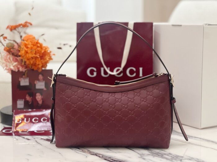 구찌 GG 엠블럼 미디엄 숄더백 와인 레더 847449 레플리카 미러급 SA급 S급 고퀄리티 최상급 하이엔드 가방 [여성] 2