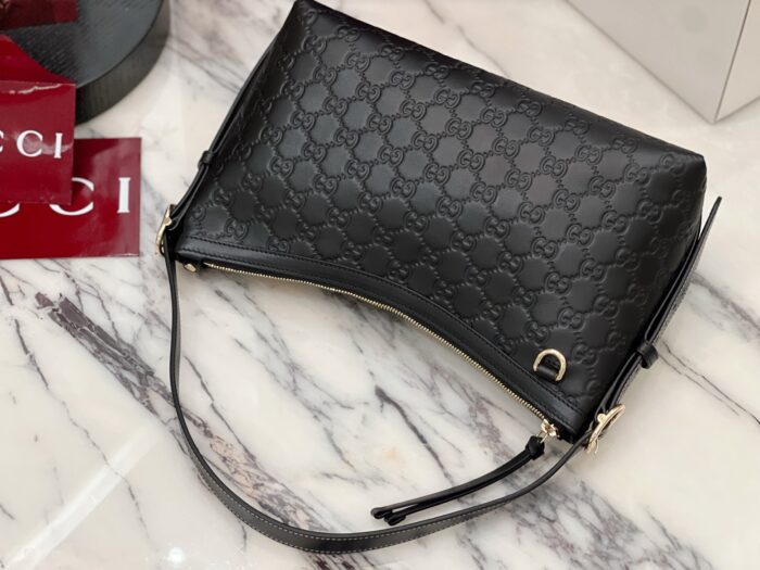 구찌 GG 엠블럼 미디엄 숄더백 블랙 레더 847449 레플리카 미러급 SA급 S급 고퀄리티 최상급 하이엔드 가방 [여성] 6