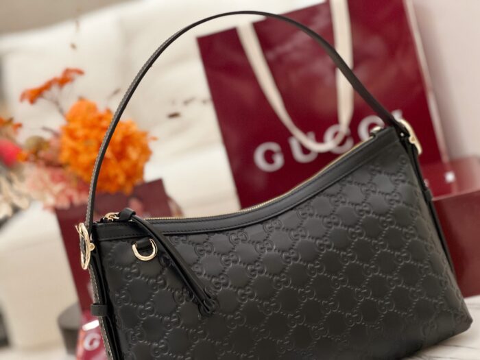 구찌 GG 엠블럼 미디엄 숄더백 블랙 레더 847449 레플리카 미러급 SA급 S급 고퀄리티 최상급 하이엔드 가방 [여성] 8