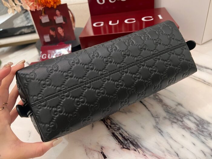 구찌 GG 엠블럼 미디엄 숄더백 블랙 레더 847449 레플리카 미러급 SA급 S급 고퀄리티 최상급 하이엔드 가방 [여성] 7