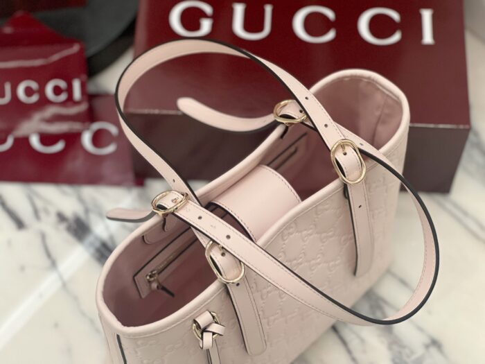 구찌 GG 엠블럼 미디엄 토트백 연핑크 847456 레플리카 미러급 SA급 S급 고퀄리티 최상급 하이엔드 가방 [여성] 7