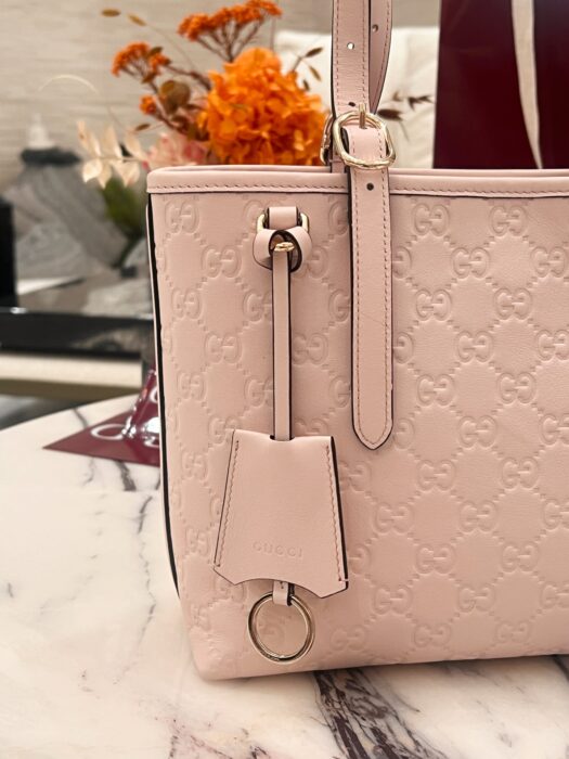 구찌 GG 엠블럼 미디엄 토트백 연핑크 847456 레플리카 미러급 SA급 S급 고퀄리티 최상급 하이엔드 가방 [여성] 9