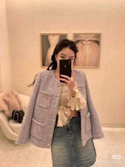 샤넬 퍼플 포포켓 자켓 레플리카 미러급 SA급 S급 고퀄리티 하이엔드 최상급 의류 [여성] 2