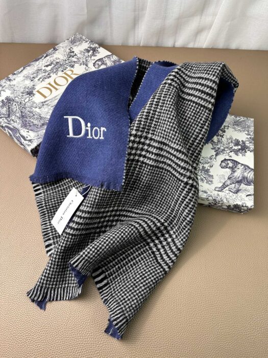 디올 모노그램 자수 양면 캐시미어 혼방 스카프 레플리카 미러급 SA급 S급 고퀄리티 최상급 하이엔드 머플러 목도리 [남성여성공용] 3