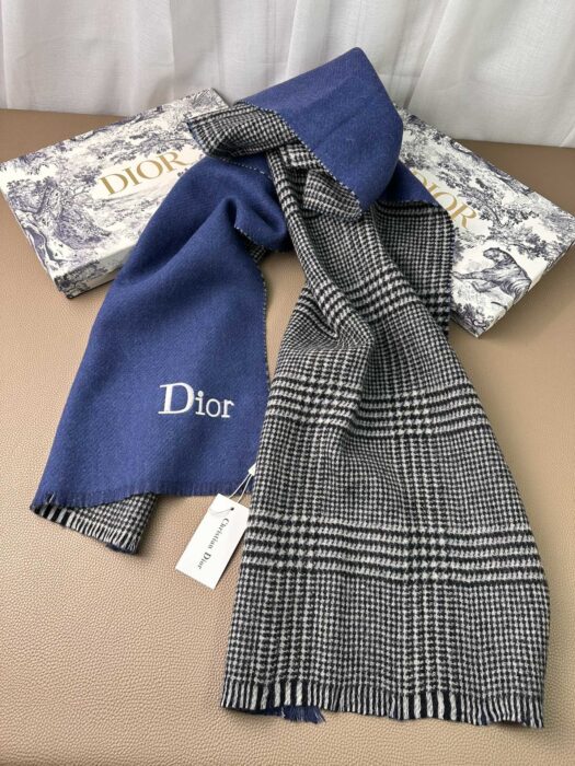 디올 모노그램 자수 양면 캐시미어 혼방 스카프 레플리카 미러급 SA급 S급 고퀄리티 최상급 하이엔드 머플러 목도리 [남성여성공용] 4