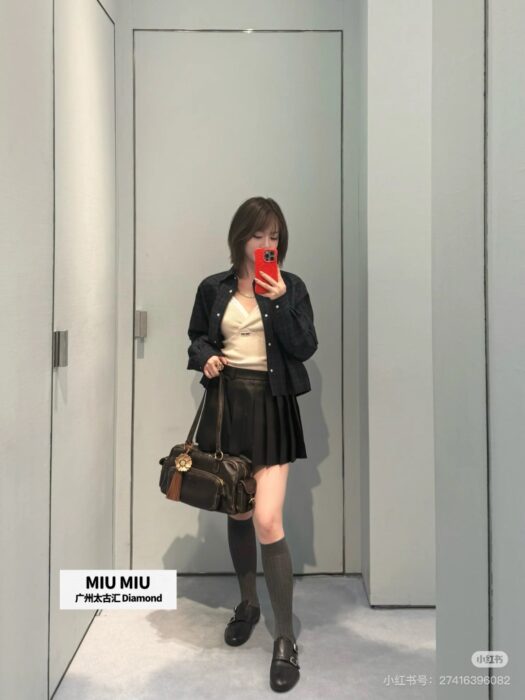 미우미우 체크 셔츠 레플리카 미러급 SA급 S급 고퀄리티 하이엔드 최상급 의류 [여성] 11