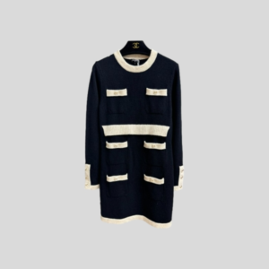 샤넬 콘트라스트 니트 드레스 레플리카 미러급 SA급 S급 고퀄리티 하이엔드 최상급 의류 [여성]