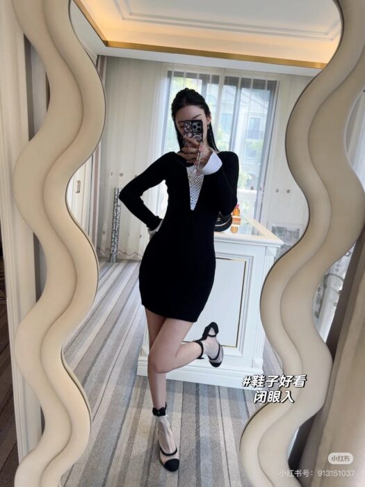 샤넬 리본 니트 원피스 레플리카 미러급 SA급 S급 고퀄리티 하이엔드 최상급 의류 [여성] 4