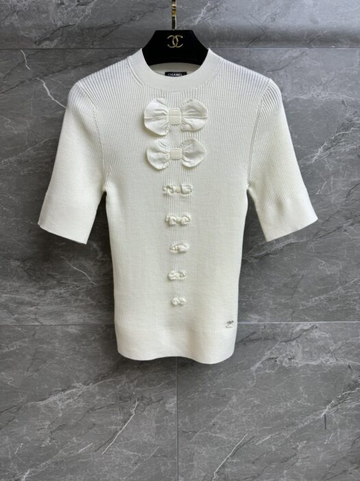 샤넬 보우 니트 반팔 레플리카 미러급 SA급 S급 고퀄리티 하이엔드 최상급 의류 [여성] 6
