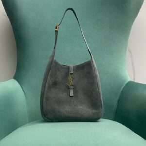 생로랑 스웨이드 소재의 LE 5 A 7 소프트 스몰백 713938 그레이 레플리카 미러급 SA급 S급 고퀄리티 최상급 하이엔드 숄더백 가방 [여성]