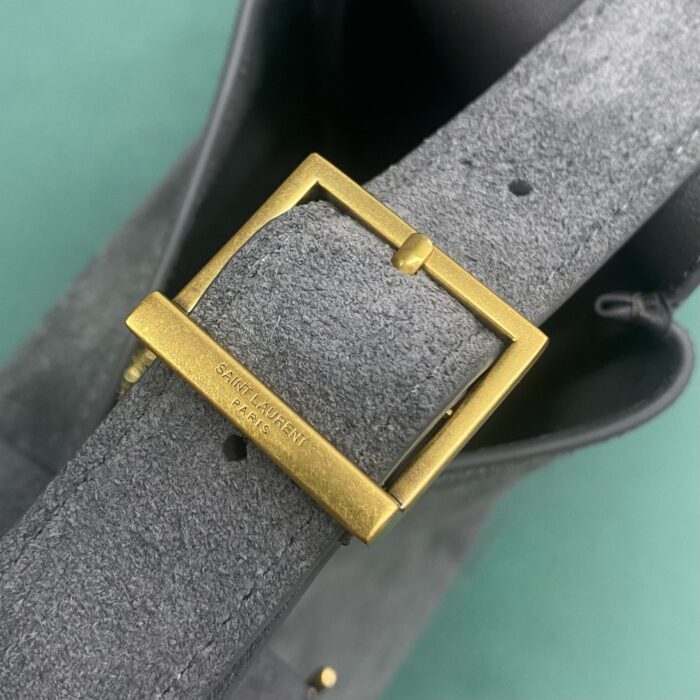 생로랑 스웨이드 소재의 LE 5 A 7 소프트 스몰백 713938 그레이 레플리카 미러급 SA급 S급 고퀄리티 최상급 하이엔드 숄더백 가방 [여성] 7