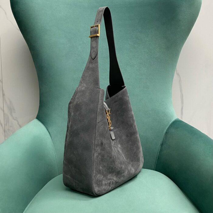 생로랑 스웨이드 소재의 LE 5 A 7 소프트 라지백 753837 그레이 레플리카 미러급 SA급 S급 고퀄리티 최상급 하이엔드 숄더백 가방 [여성] 4