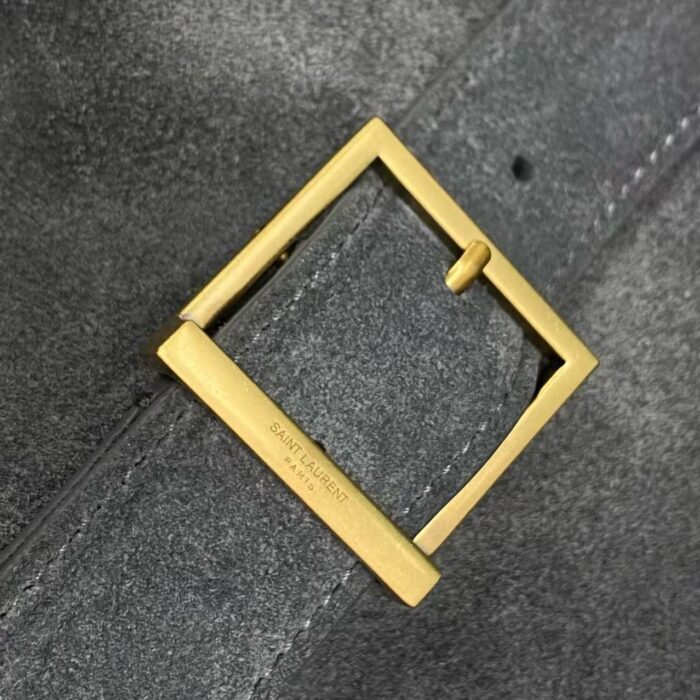 생로랑 스웨이드 소재의 LE 5 A 7 소프트 라지백 753837 그레이 레플리카 미러급 SA급 S급 고퀄리티 최상급 하이엔드 숄더백 가방 [여성] 7