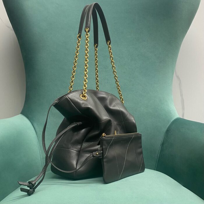 생로랑 램스킨 소재의 JAMIE 스몰 쇼퍼백 숄더백 833948 다크 그레이 레플리카 미러급 SA급 S급 고퀄리티 최상급 하이엔드 가방 [여성] 4