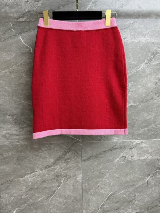 샤넬 콘트라스트 니트 스커트 레플리카 미러급 SA급 S급 고퀄리티 하이엔드 최상급 의류 [여성] 6