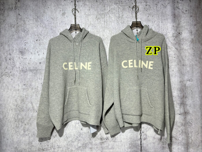 셀린느 모노그램 니트 후드티 그레이 레플리카 미러급 SA급 S급 고퀄리티 하이엔드 최상급 의류 [남성여성공용] 3