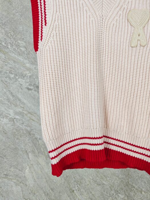 아미 점보 로고 배색 자카드 민소매 핑크 레플리카 미러급 SA급 S급 고퀄리티 하이엔드 최상급 의류 [남성여성공용] 7