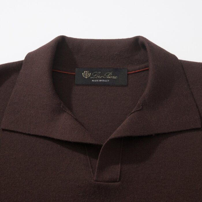 로로피아나 베이직 단색 양털 긴팔 카라티 긴팔티 폴로티 와인 레플리카 미러급 SA급 S급 고퀄리티 하이엔드 최상급 의류 [남성] 5