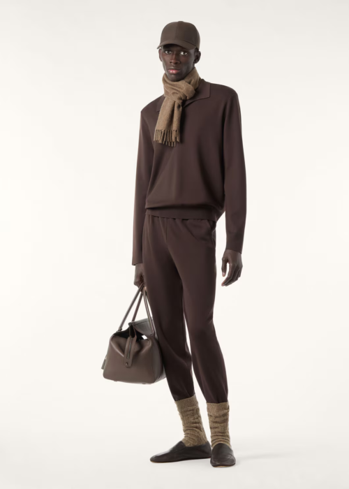 로로피아나 베이직 단색 양털 긴팔 카라티 긴팔티 폴로티 와인 레플리카 미러급 SA급 S급 고퀄리티 하이엔드 최상급 의류 [남성]