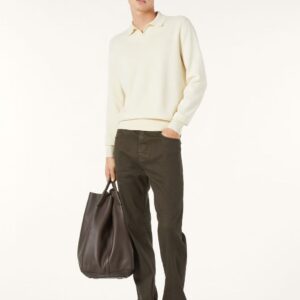 로로피아나 베이직 단색 양털 긴팔 카라티 긴팔티 폴로티 아이보리 레플리카 미러급 SA급 S급 고퀄리티 하이엔드 최상급 의류 [남성]