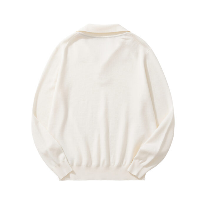 로로피아나 베이직 단색 양털 긴팔 카라티 긴팔티 폴로티 아이보리 레플리카 미러급 SA급 S급 고퀄리티 하이엔드 최상급 의류 [남성] 4