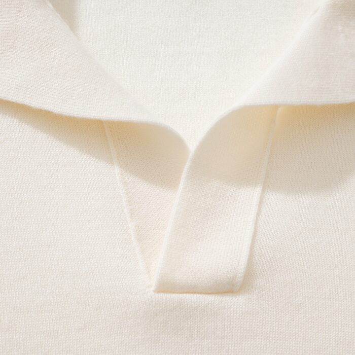 로로피아나 베이직 단색 양털 긴팔 카라티 긴팔티 폴로티 아이보리 레플리카 미러급 SA급 S급 고퀄리티 하이엔드 최상급 의류 [남성] 7