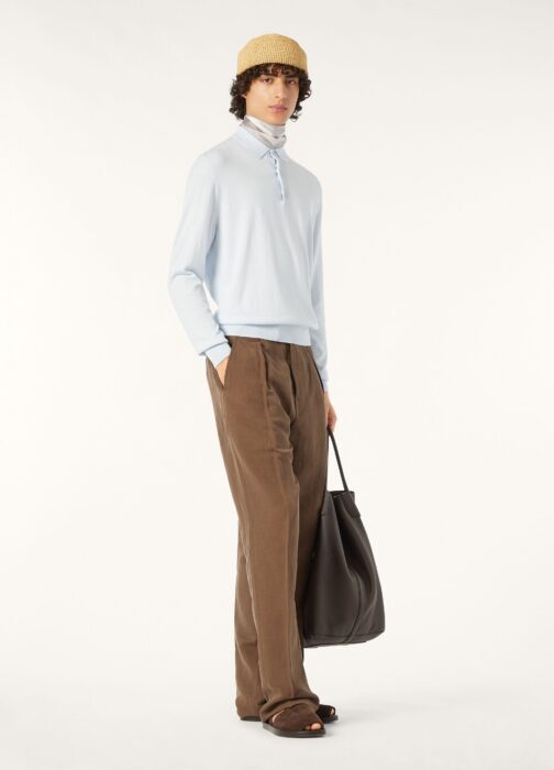 로로피아나 양털 긴팔 카라티 긴팔티 폴로티 스카이 블루 레플리카 미러급 SA급 S급 고퀄리티 하이엔드 최상급 의류 [남성]