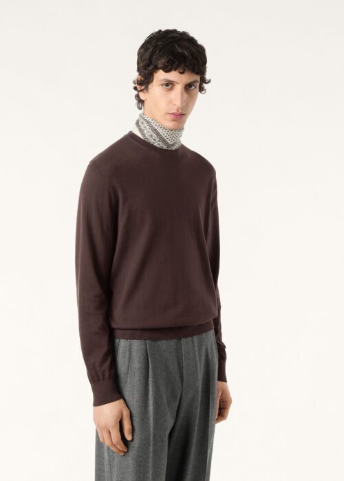 로로 피아나 순색 라운드넥 니트 와인 레플리카 미러급 SA급 S급 고퀄리티 하이엔드 최상급 의류 [남성]