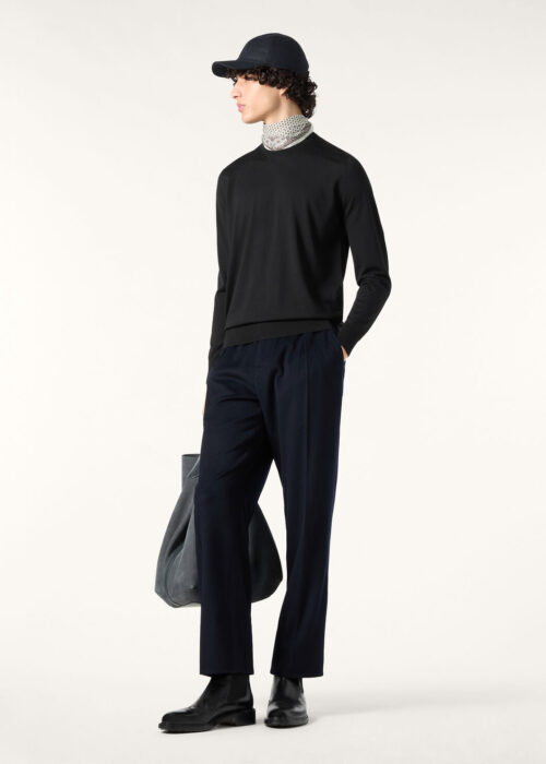 로로피아나 순색 라운드넥 니트 블랙 레플리카 미러급 SA급 S급 고퀄리티 하이엔드 최상급 의류 [남성]