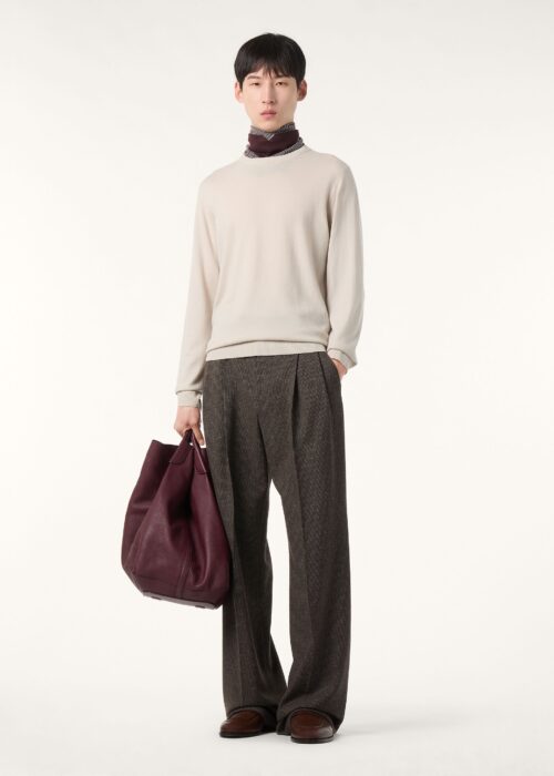 로로피아나 순색 라운드넥 니트 베이지 레플리카 미러급 SA급 S급 고퀄리티 하이엔드 최상급 의류 [남성]