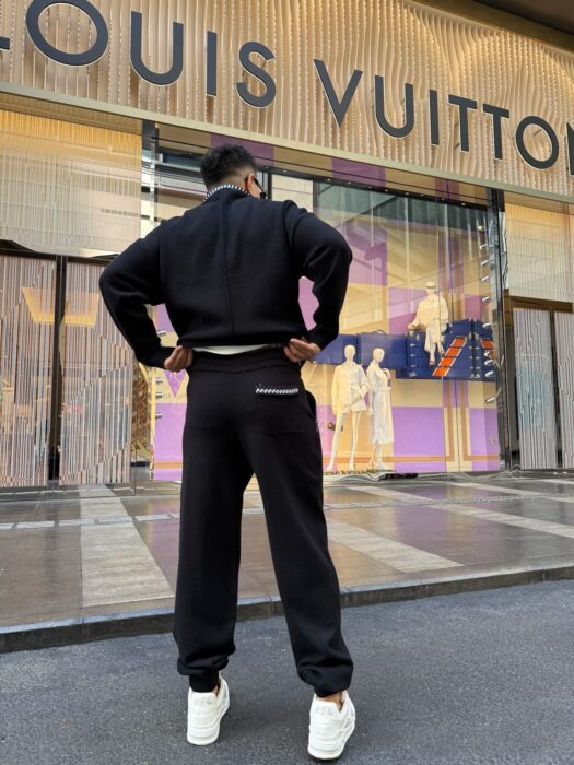 루이비통 니트 트랙 팬츠 바지 블랙 레플리카 미러급 SA급 S급 고퀄리티 하이엔드 최상급 의류 [남성여성공용] 2